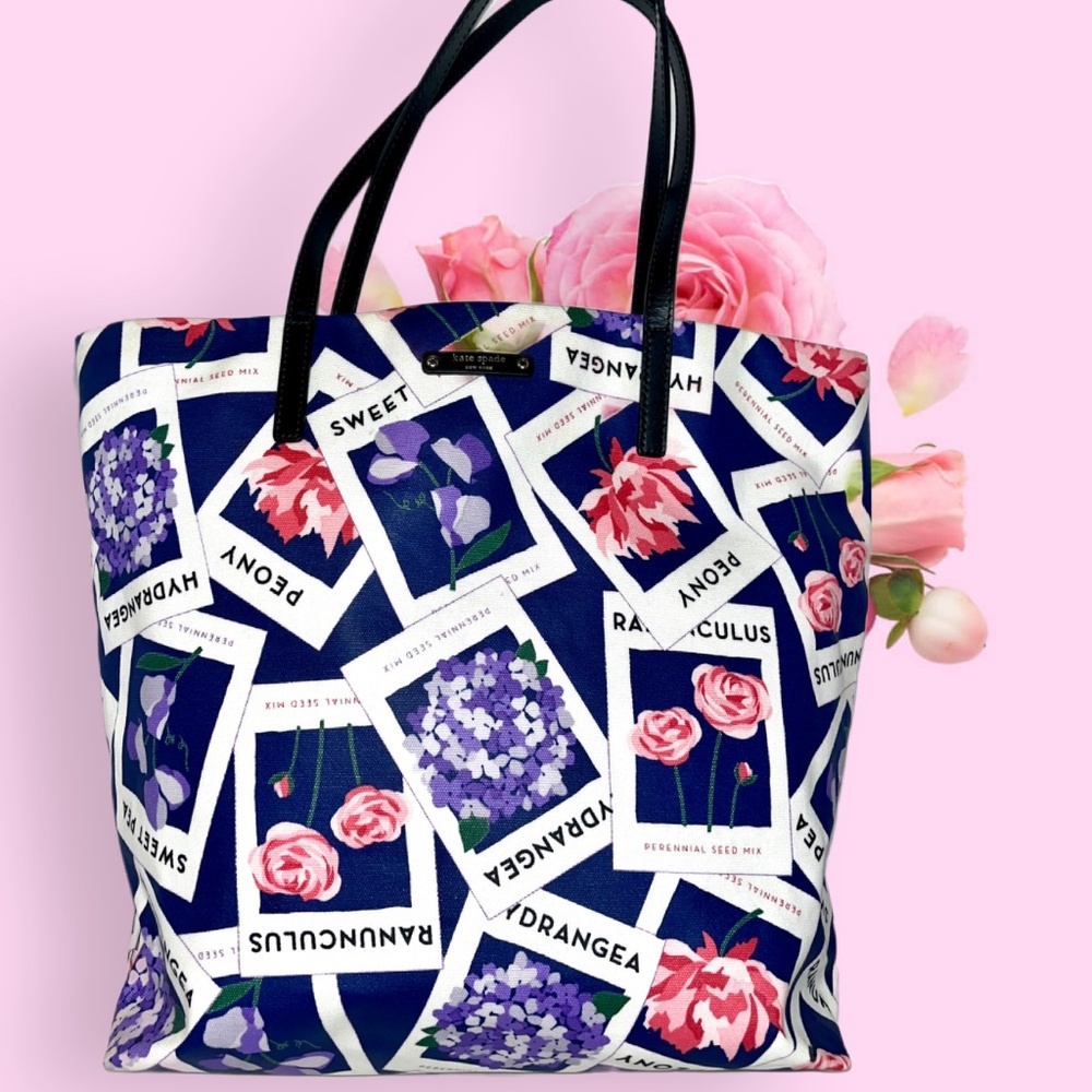 Kate Spade NY RARE COLLECTIBLE Turn Over a Leaf Seed Tote